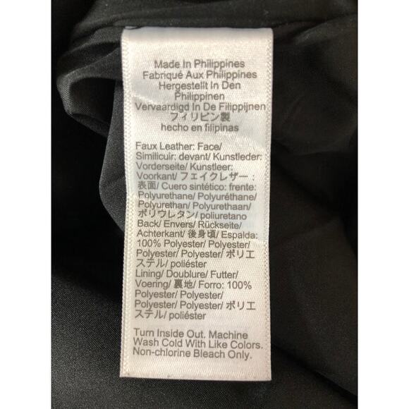 J. Crew Factory Faux Leather Shift Dress Black NWT 10P - Picture 5 of 10